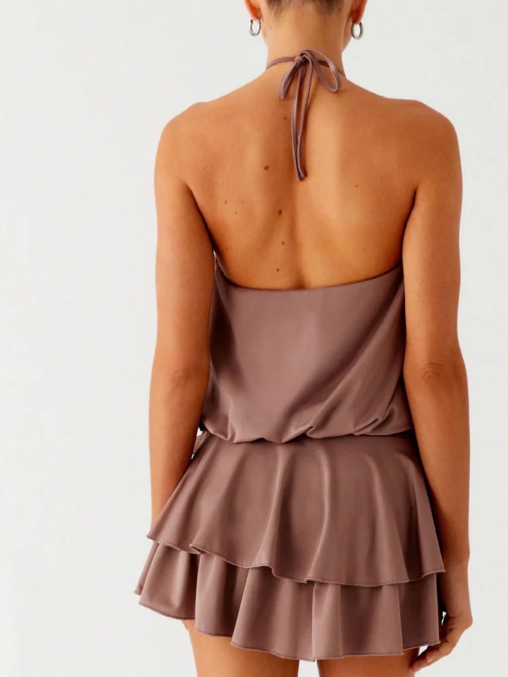 Peppermayo Mauve Halter Mini Dress - Picture 3 of 3